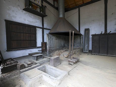 鳥取県米子市にある日本刀鍛錬所跡(菊水フォージング内)